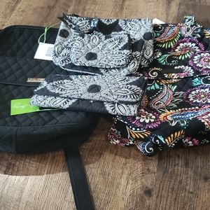 2 Vera Bradley purses with accessories
